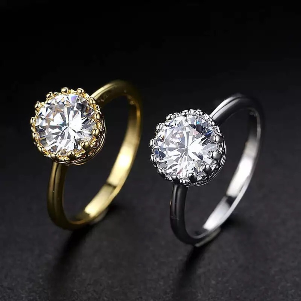 New crown crystal size 6 ring - Picture 5 of 5